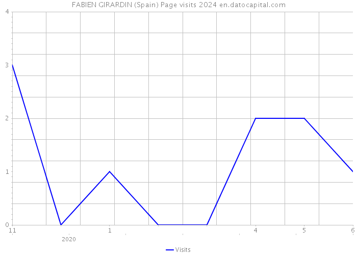 FABIEN GIRARDIN (Spain) Page visits 2024 