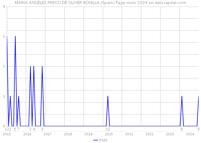 MARIA ANGELES PREGO DE OLIVER BONILLA (Spain) Page visits 2024 