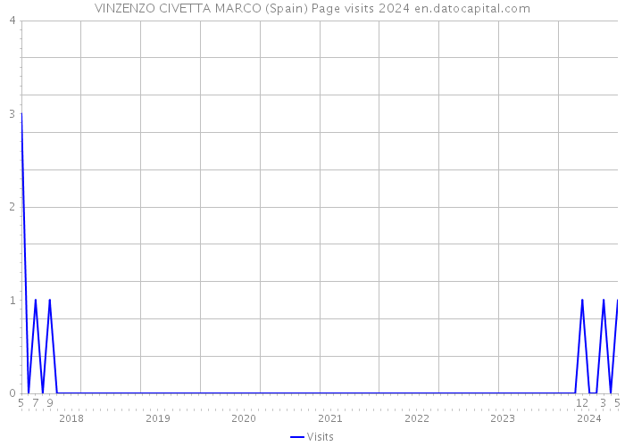 VINZENZO CIVETTA MARCO (Spain) Page visits 2024 