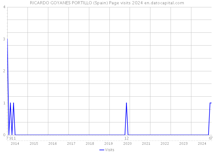 RICARDO GOYANES PORTILLO (Spain) Page visits 2024 