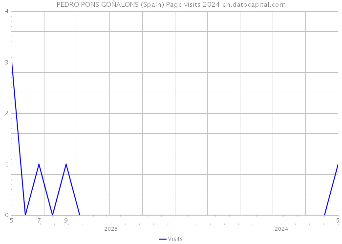 PEDRO PONS GOÑALONS (Spain) Page visits 2024 