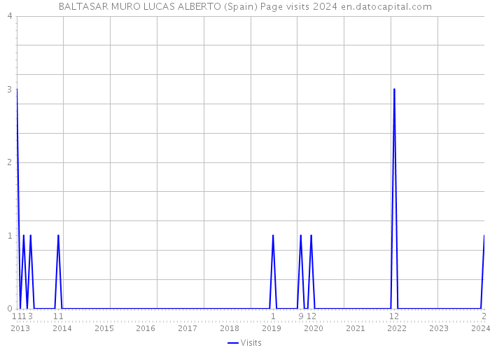 BALTASAR MURO LUCAS ALBERTO (Spain) Page visits 2024 