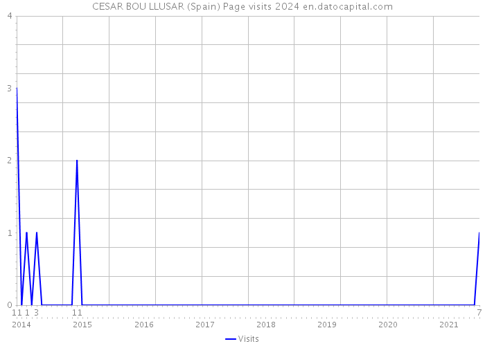 CESAR BOU LLUSAR (Spain) Page visits 2024 