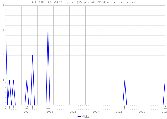 PABLO BILBAO MAYOR (Spain) Page visits 2024 