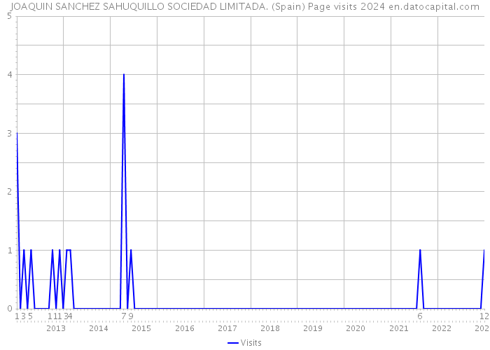 JOAQUIN SANCHEZ SAHUQUILLO SOCIEDAD LIMITADA. (Spain) Page visits 2024 