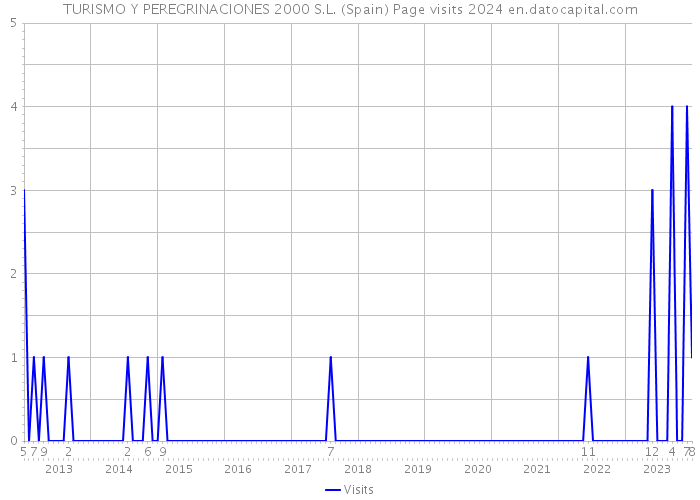 TURISMO Y PEREGRINACIONES 2000 S.L. (Spain) Page visits 2024 