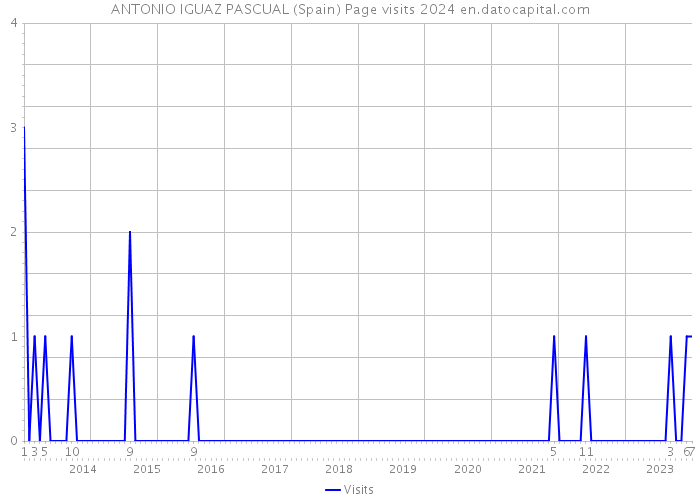 ANTONIO IGUAZ PASCUAL (Spain) Page visits 2024 