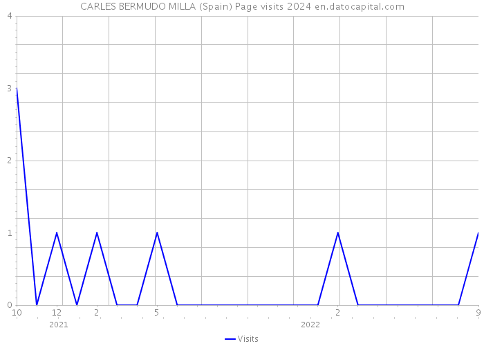 CARLES BERMUDO MILLA (Spain) Page visits 2024 