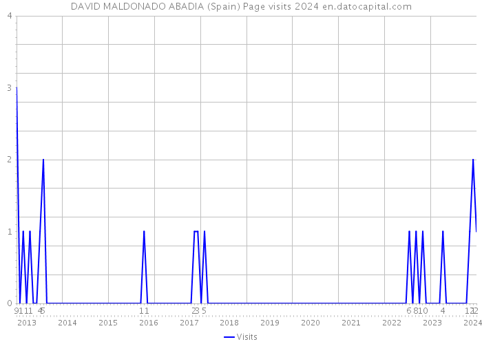 DAVID MALDONADO ABADIA (Spain) Page visits 2024 