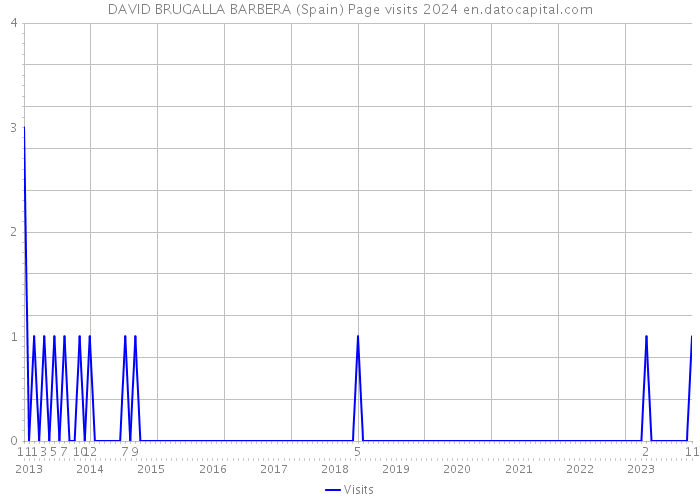 DAVID BRUGALLA BARBERA (Spain) Page visits 2024 