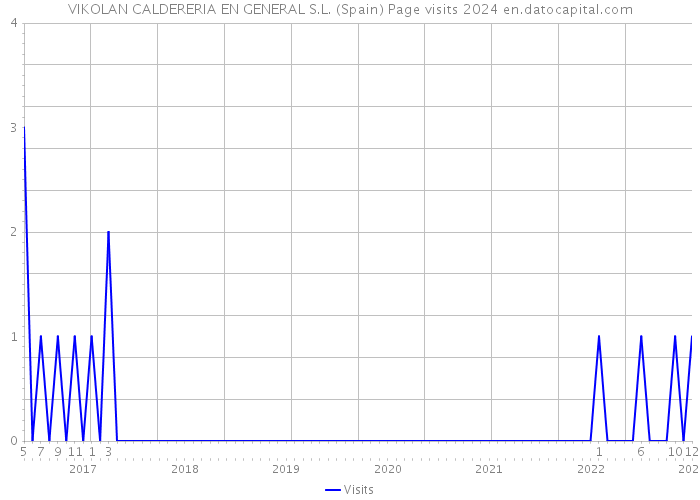 VIKOLAN CALDERERIA EN GENERAL S.L. (Spain) Page visits 2024 