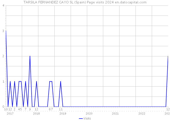 TARSILA FERNANDEZ GAYO SL (Spain) Page visits 2024 