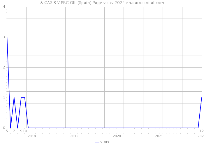 & GAS B V PRC OIL (Spain) Page visits 2024 