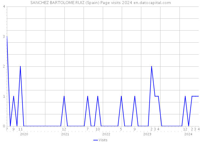 SANCHEZ BARTOLOME RUIZ (Spain) Page visits 2024 