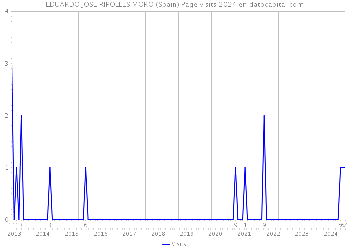 EDUARDO JOSE RIPOLLES MORO (Spain) Page visits 2024 
