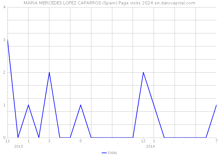 MARIA MERCEDES LOPEZ CAPARROS (Spain) Page visits 2024 
