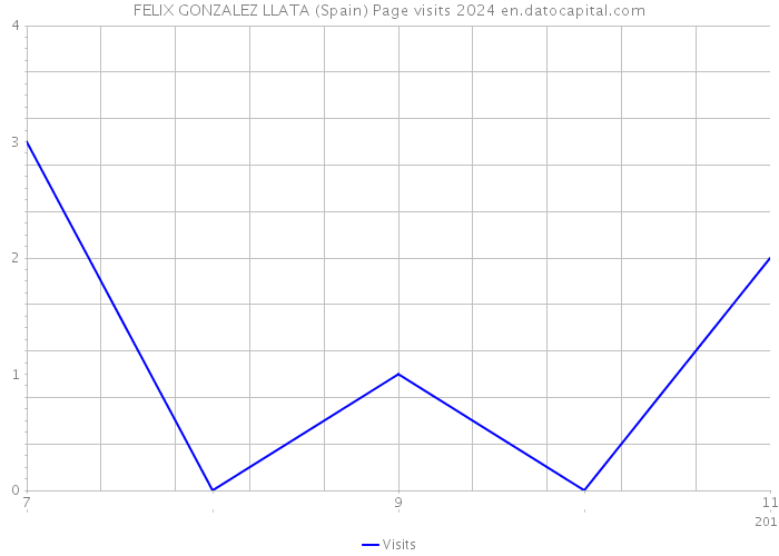 FELIX GONZALEZ LLATA (Spain) Page visits 2024 