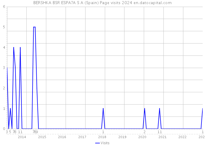BERSHKA BSR ESPA?A S A (Spain) Page visits 2024 