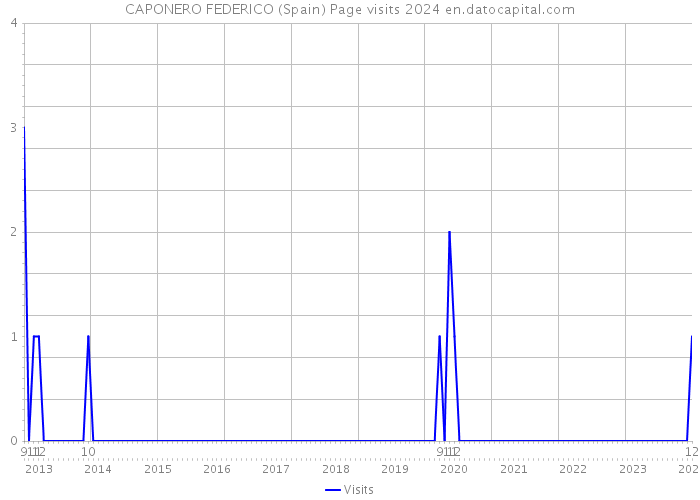 CAPONERO FEDERICO (Spain) Page visits 2024 