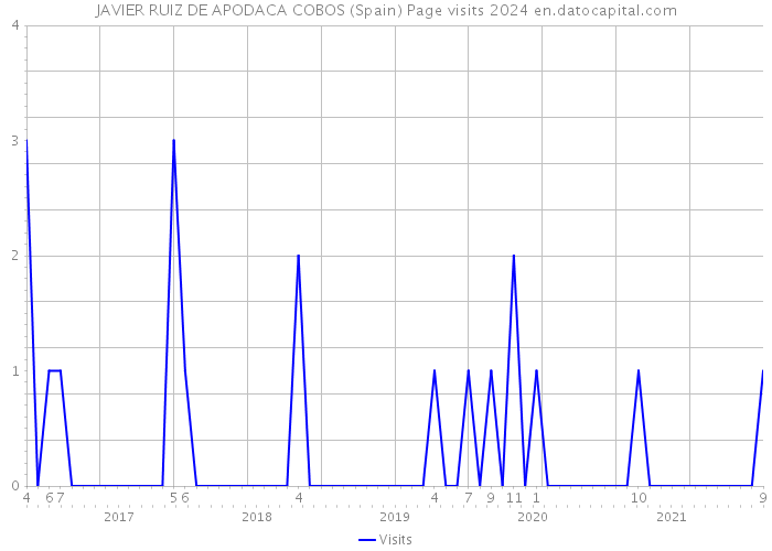 JAVIER RUIZ DE APODACA COBOS (Spain) Page visits 2024 