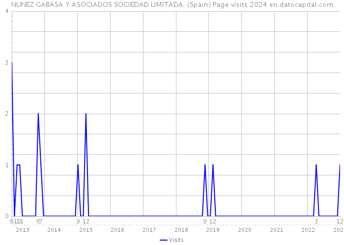 NUNEZ GABASA Y ASOCIADOS SOCIEDAD LIMITADA. (Spain) Page visits 2024 