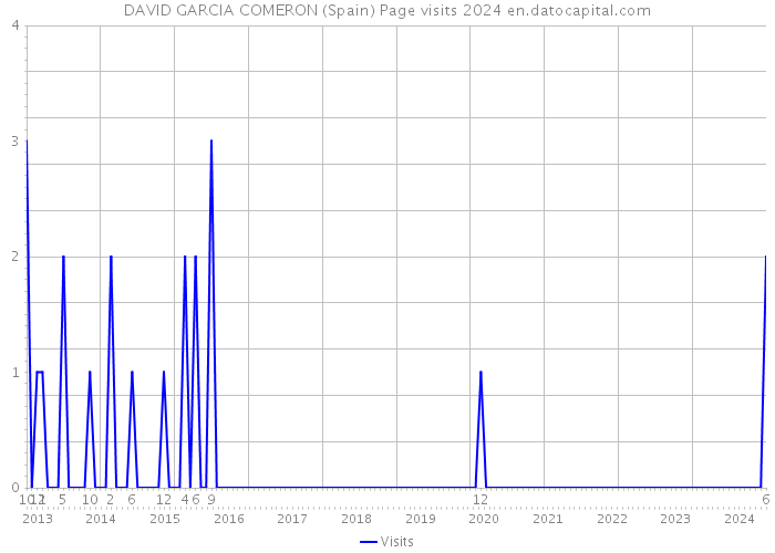 DAVID GARCIA COMERON (Spain) Page visits 2024 
