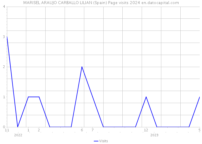 MARISEL ARAUJO CARBALLO LILIAN (Spain) Page visits 2024 