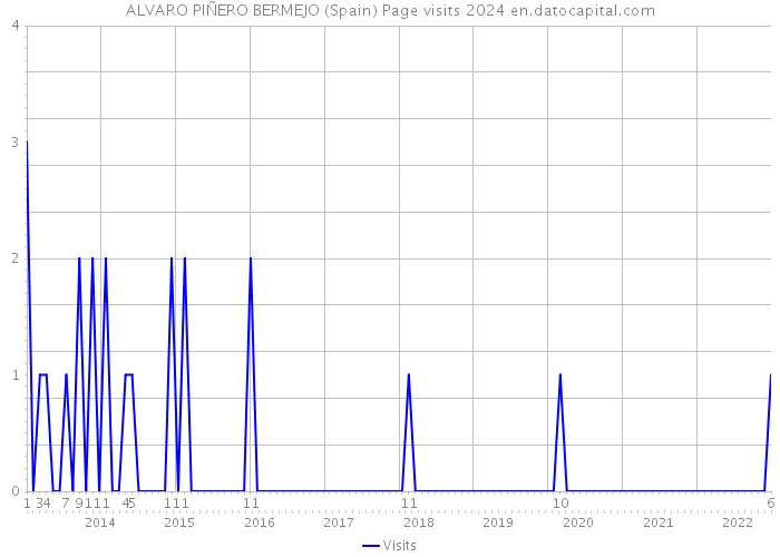ALVARO PIÑERO BERMEJO (Spain) Page visits 2024 