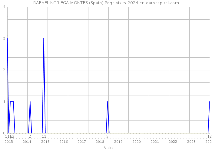 RAFAEL NORIEGA MONTES (Spain) Page visits 2024 