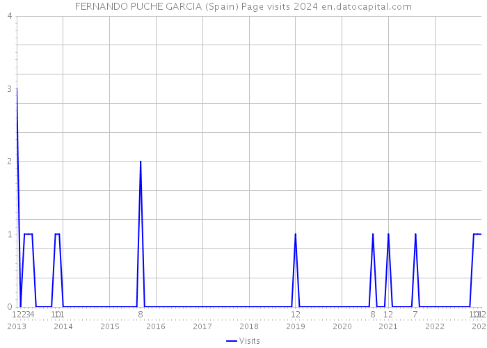 FERNANDO PUCHE GARCIA (Spain) Page visits 2024 