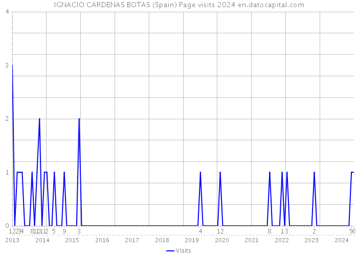 IGNACIO CARDENAS BOTAS (Spain) Page visits 2024 