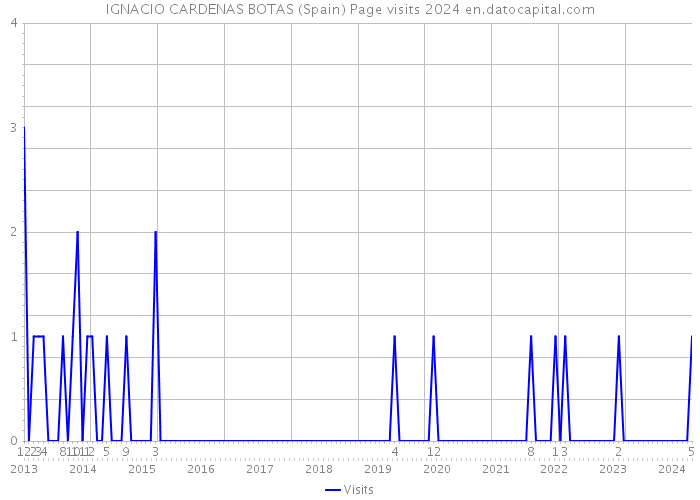 IGNACIO CARDENAS BOTAS (Spain) Page visits 2024 