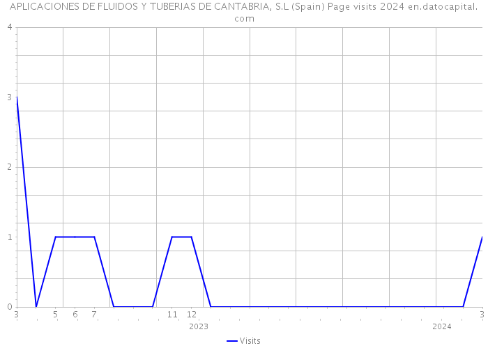 APLICACIONES DE FLUIDOS Y TUBERIAS DE CANTABRIA, S.L (Spain) Page visits 2024 