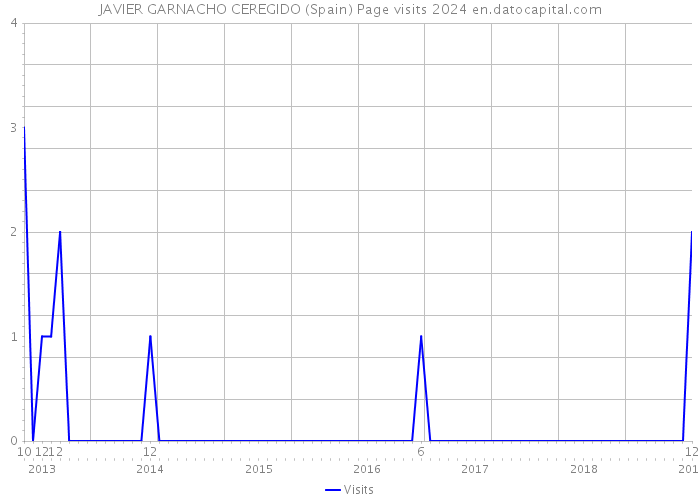 JAVIER GARNACHO CEREGIDO (Spain) Page visits 2024 