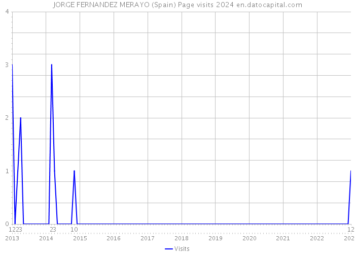 JORGE FERNANDEZ MERAYO (Spain) Page visits 2024 