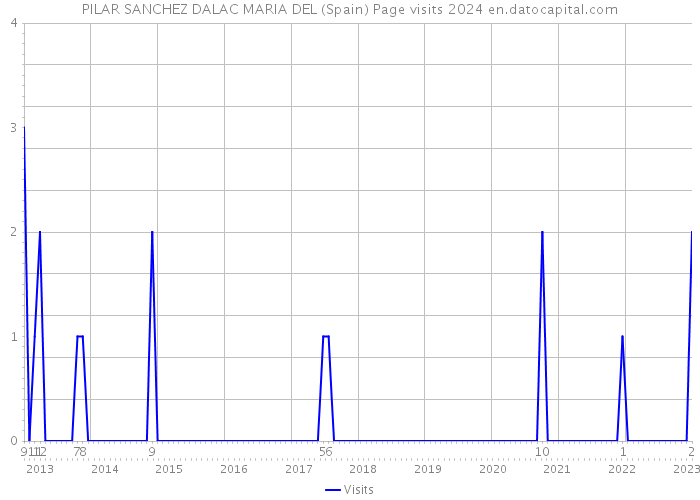 PILAR SANCHEZ DALAC MARIA DEL (Spain) Page visits 2024 