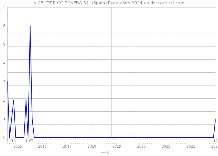 VICENTE RICO POVEDA S.L. (Spain) Page visits 2024 
