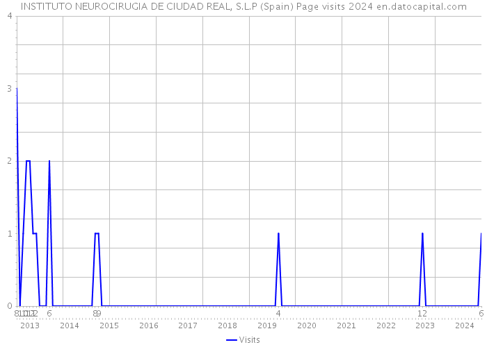 INSTITUTO NEUROCIRUGIA DE CIUDAD REAL, S.L.P (Spain) Page visits 2024 