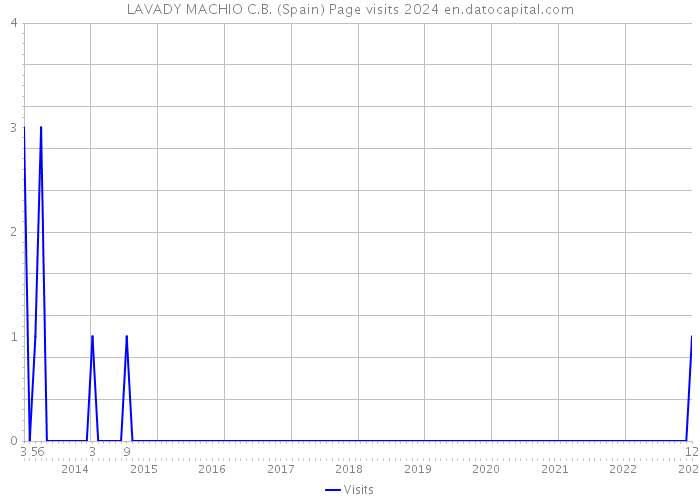 LAVADY MACHIO C.B. (Spain) Page visits 2024 