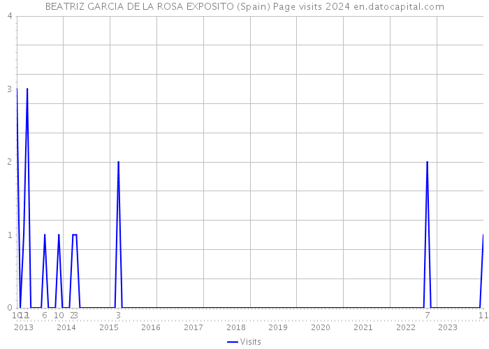 BEATRIZ GARCIA DE LA ROSA EXPOSITO (Spain) Page visits 2024 