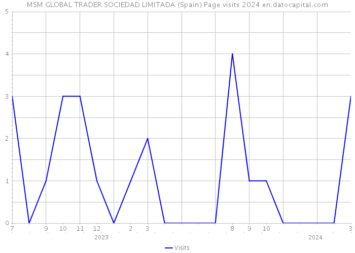 MSM GLOBAL TRADER SOCIEDAD LIMITADA (Spain) Page visits 2024 