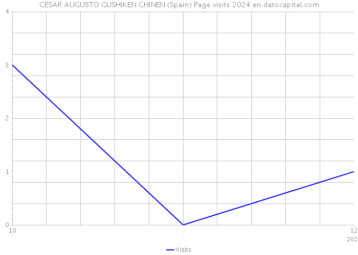 CESAR AUGUSTO GUSHIKEN CHINEN (Spain) Page visits 2024 