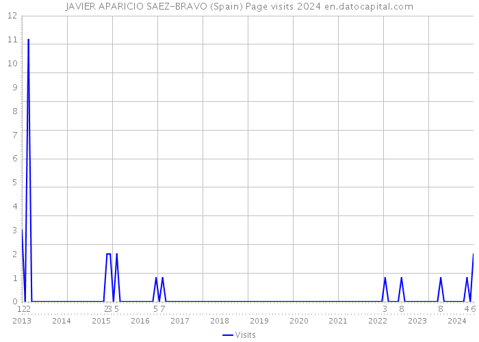 JAVIER APARICIO SAEZ-BRAVO (Spain) Page visits 2024 