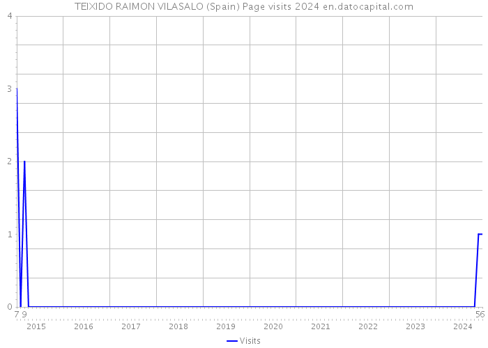 TEIXIDO RAIMON VILASALO (Spain) Page visits 2024 