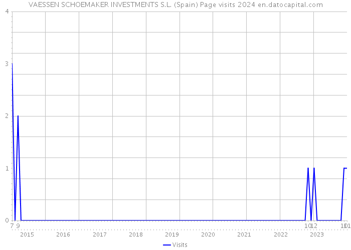 VAESSEN SCHOEMAKER INVESTMENTS S.L. (Spain) Page visits 2024 