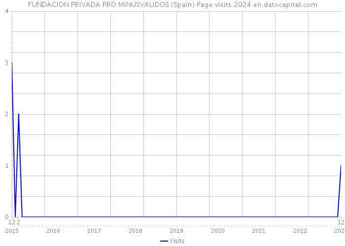 FUNDACION PRIVADA PRO MINUSVALIDOS (Spain) Page visits 2024 