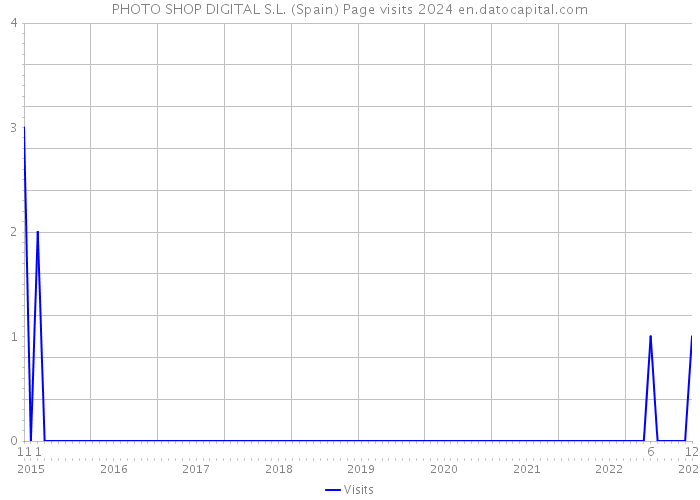PHOTO SHOP DIGITAL S.L. (Spain) Page visits 2024 
