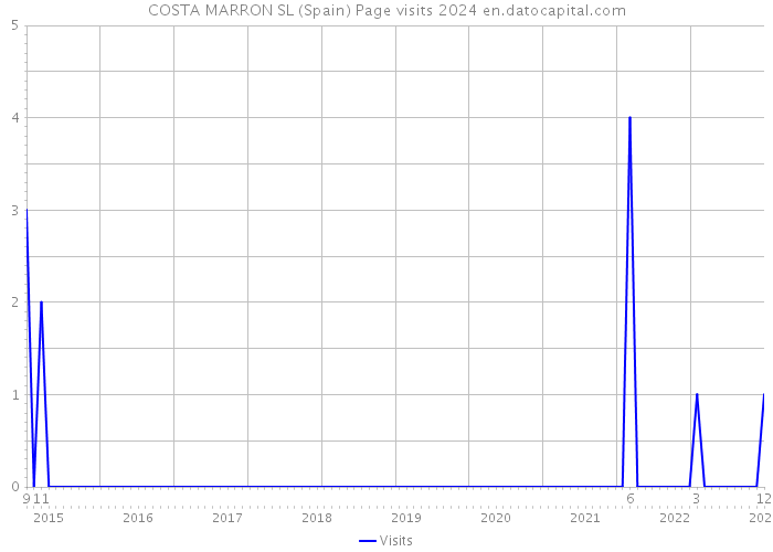 COSTA MARRON SL (Spain) Page visits 2024 