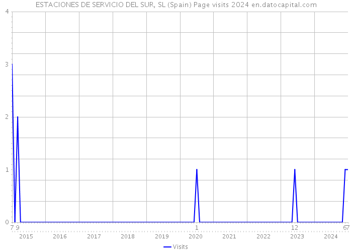 ESTACIONES DE SERVICIO DEL SUR, SL (Spain) Page visits 2024 