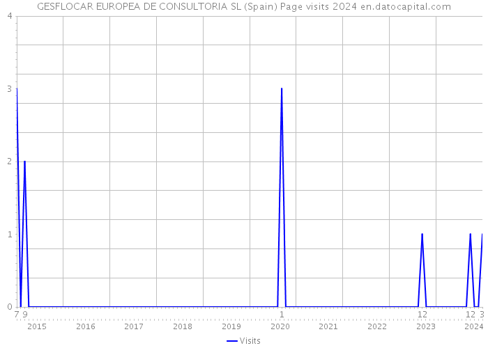 GESFLOCAR EUROPEA DE CONSULTORIA SL (Spain) Page visits 2024 